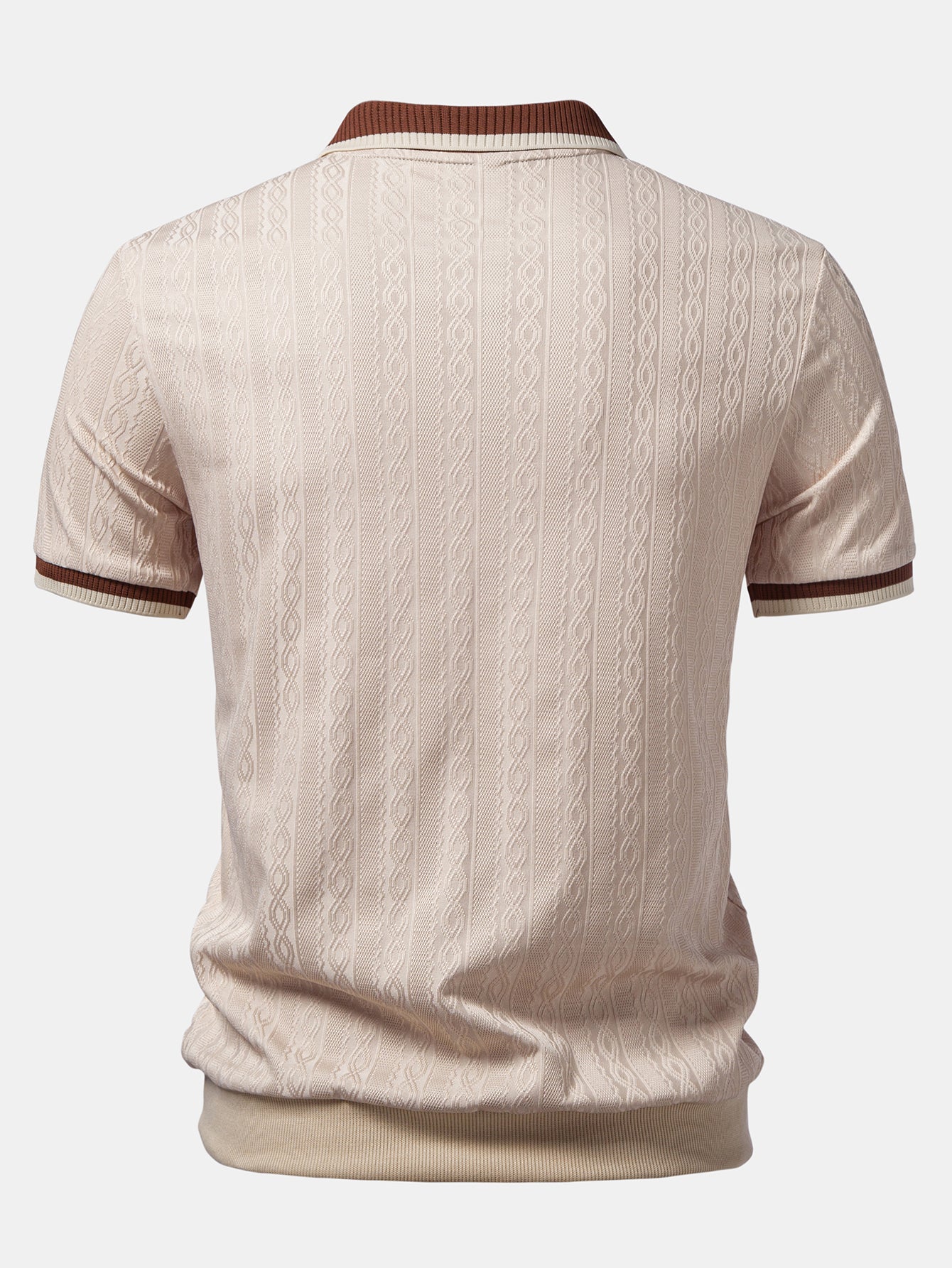 TAORMINA Knitted Zip Polo Shirt